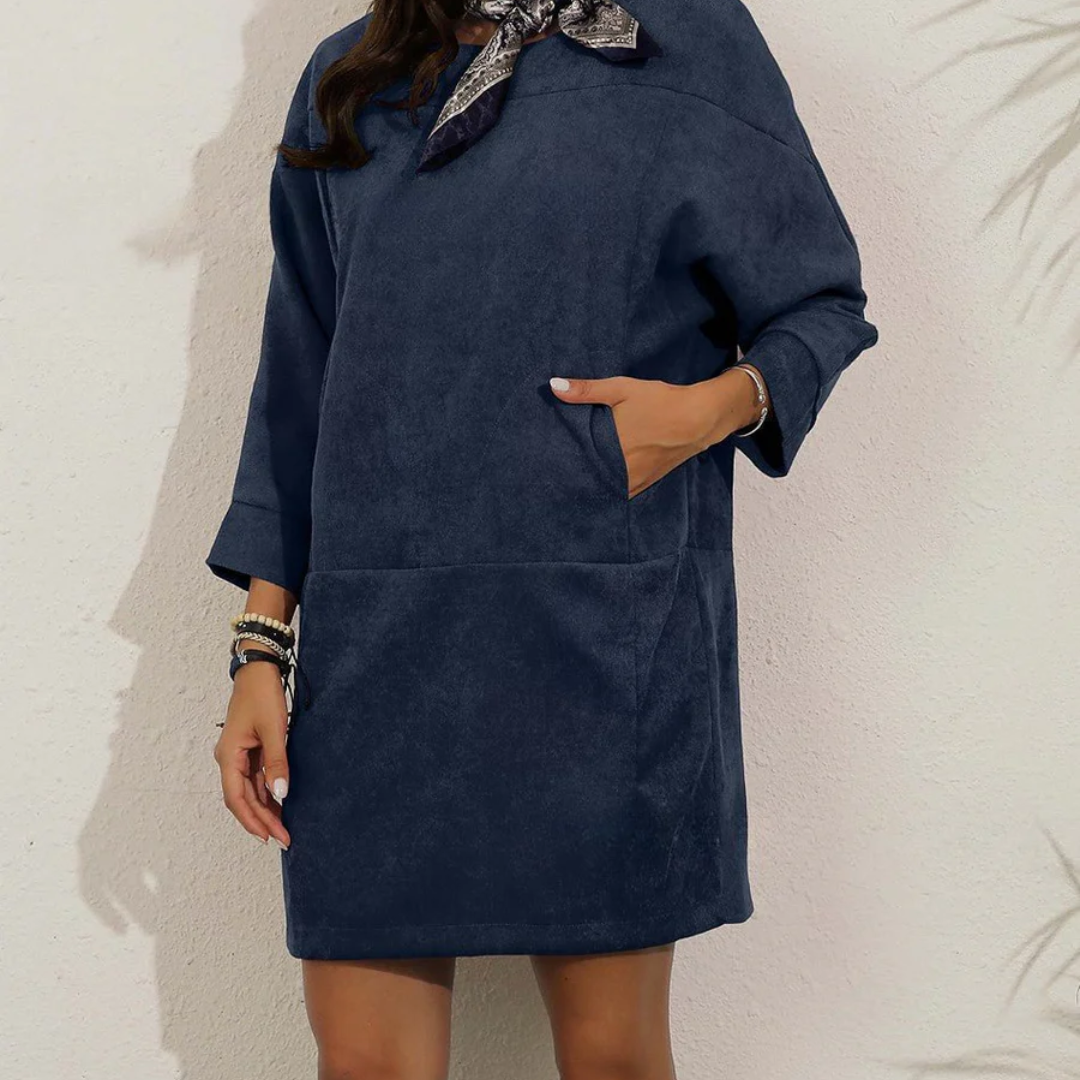 Winter Hemdblusenkleid Damen | Mini
