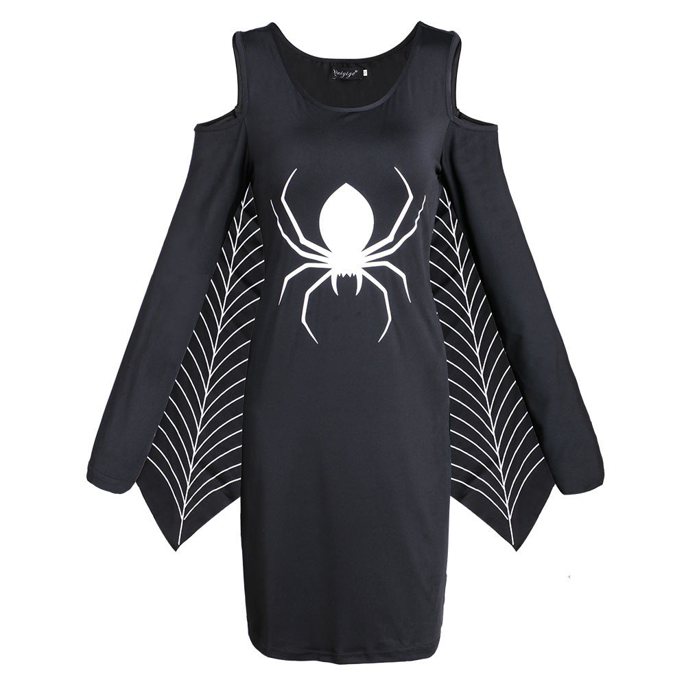 Gothic Spider Halloween Kostüm Kleid | Mini