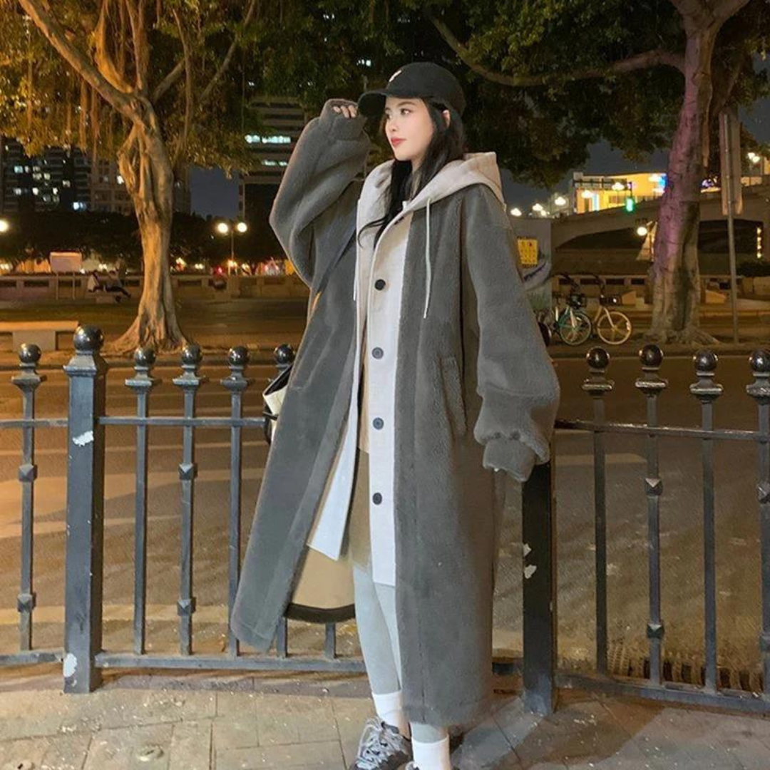 Erikava | Damen Winter Kapuzenjacke | Lange