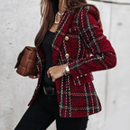 Damen Kariert Blazer | Langarm