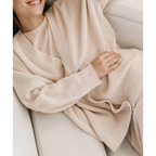 Araceli | Damen Lange Strickjacke | Warm