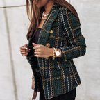 Damen Kariert Blazer | Langarm