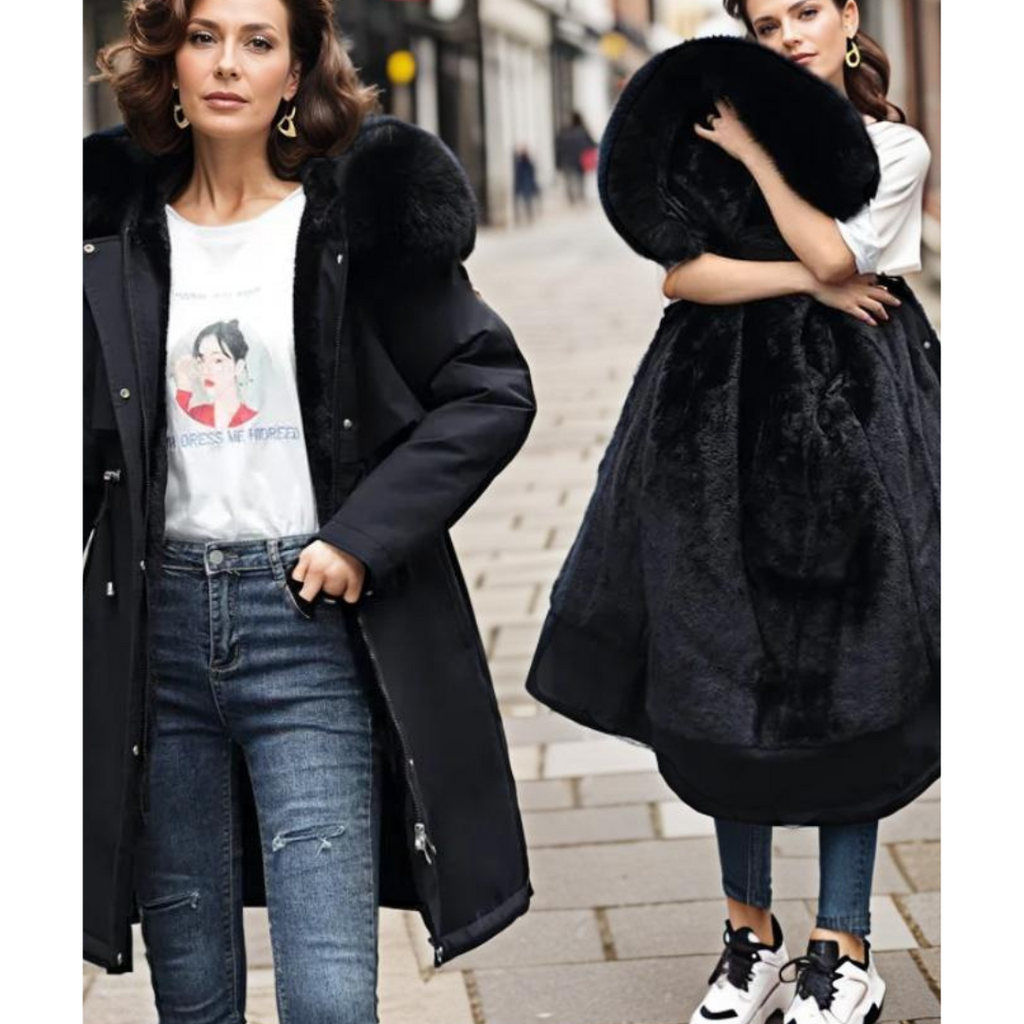 Damen Warme Bequeme Parka Jacke | Kapuze