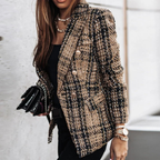 Damen Kariert Blazer | Langarm