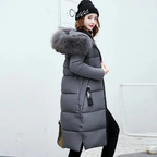Damen Lange Winter Parka Jacke | Kapuze