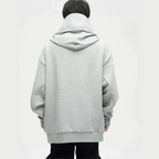 Herren Übergroßer Doppelhals Kapuzenpulli | Bequem