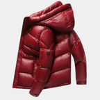Herren winddichte Winter-Pufferjacke | Kapuze