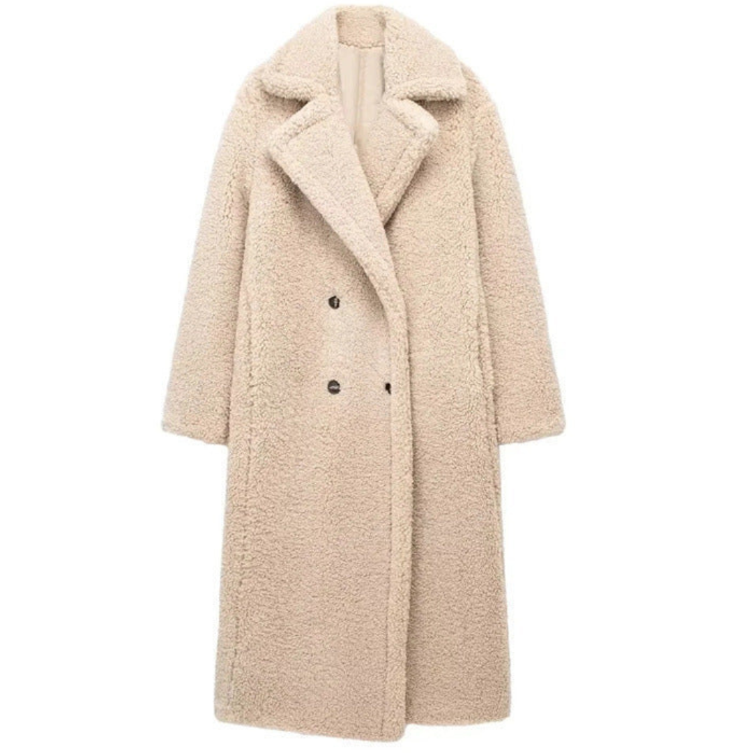 Usiamalim | Damen Lange Winter Trench Mantel | Warm