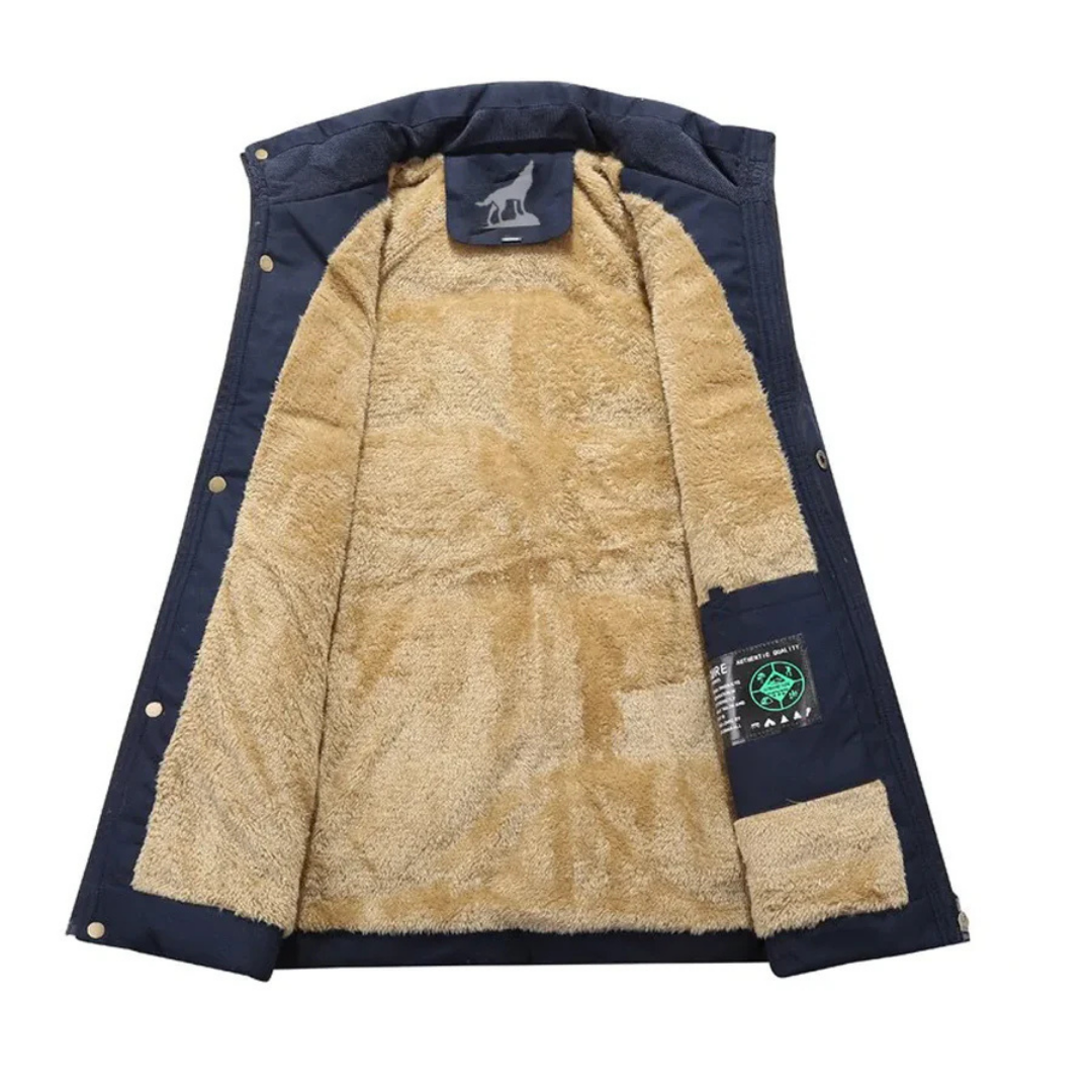 Herren Winter Parka Kapuzenjacke | Reißverschluss