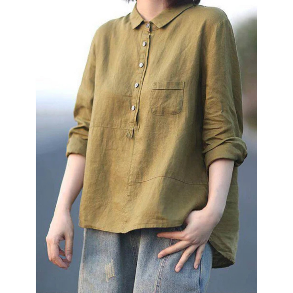 Madeleine | Vintage Longblusen Damen | Langarm