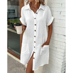 Gabriele | Damen Moderne Hemdkleid