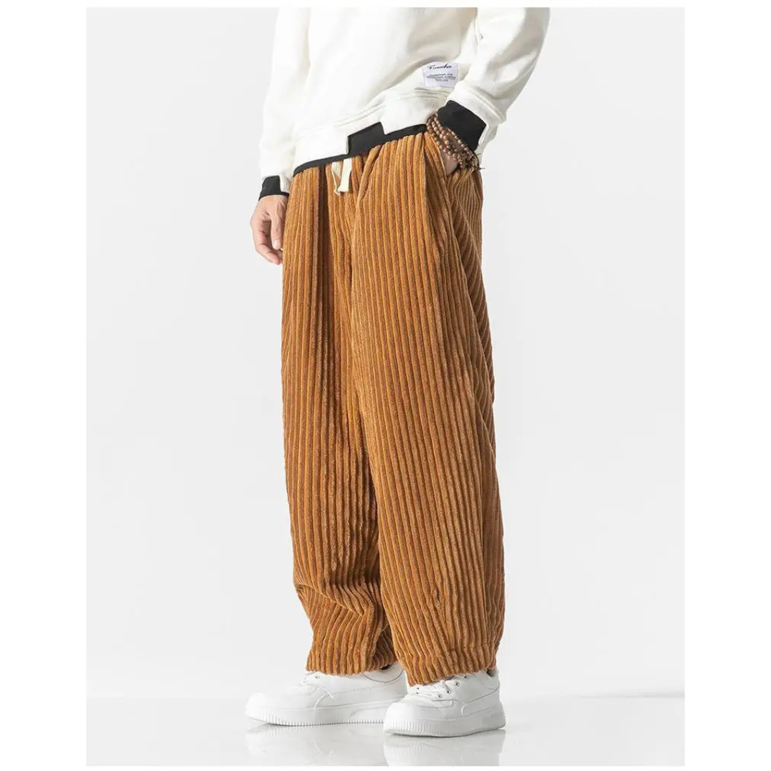 Herren Kordelzug Entspannte Passform Hose | Elastische Manschette