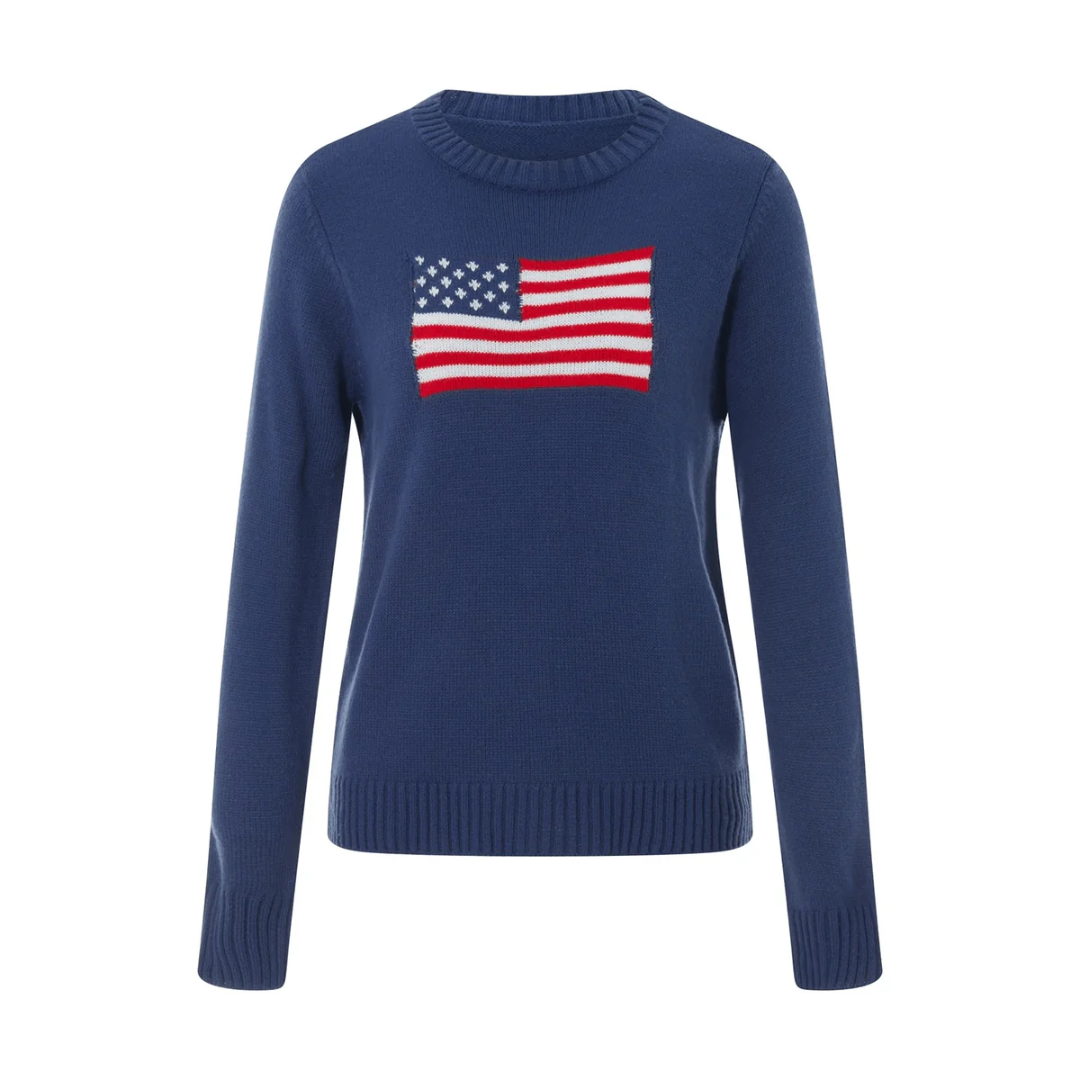 Damen Strick Langarm Pullover | Warm