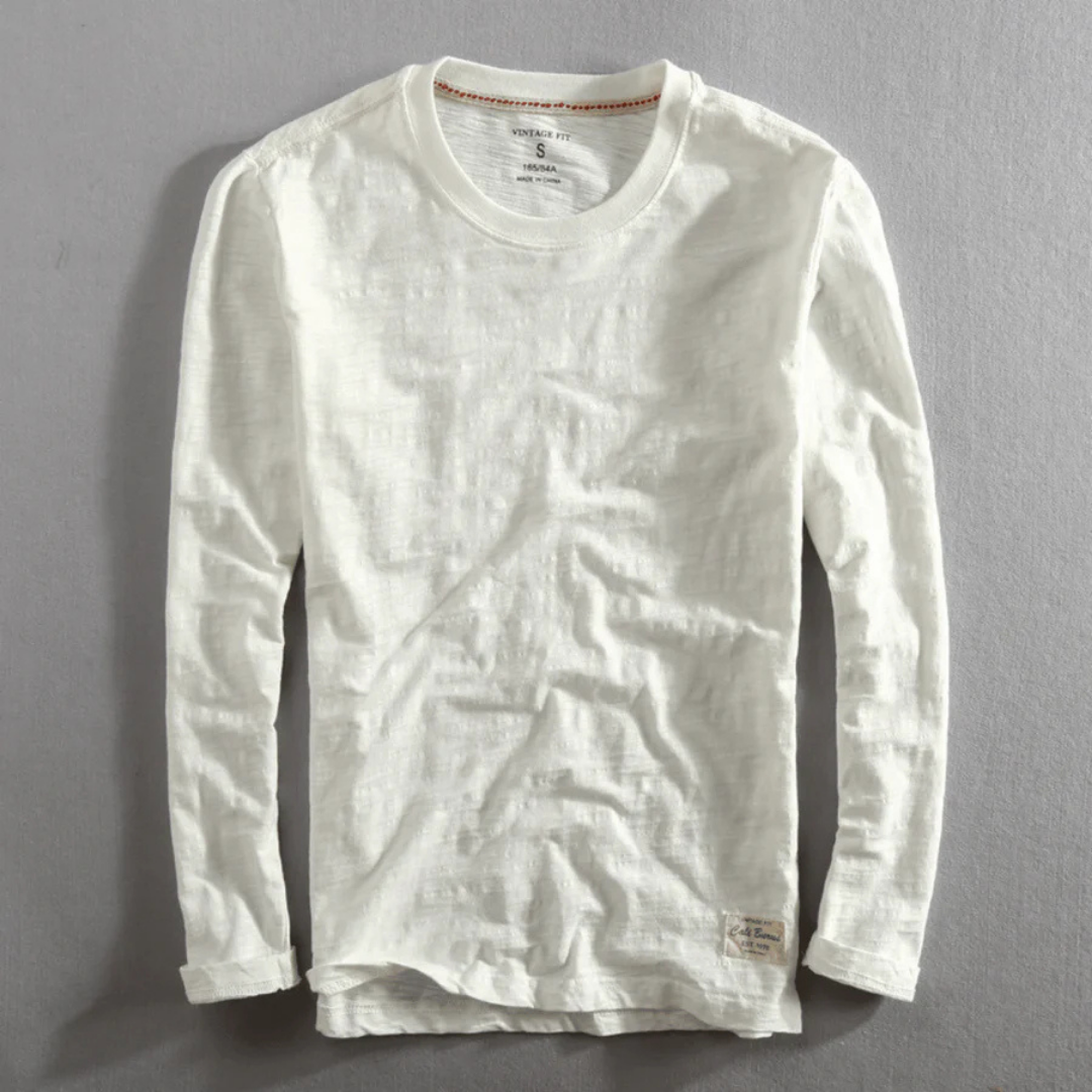 Herren Langarm T-Shirt | Rundhalsausschnitt