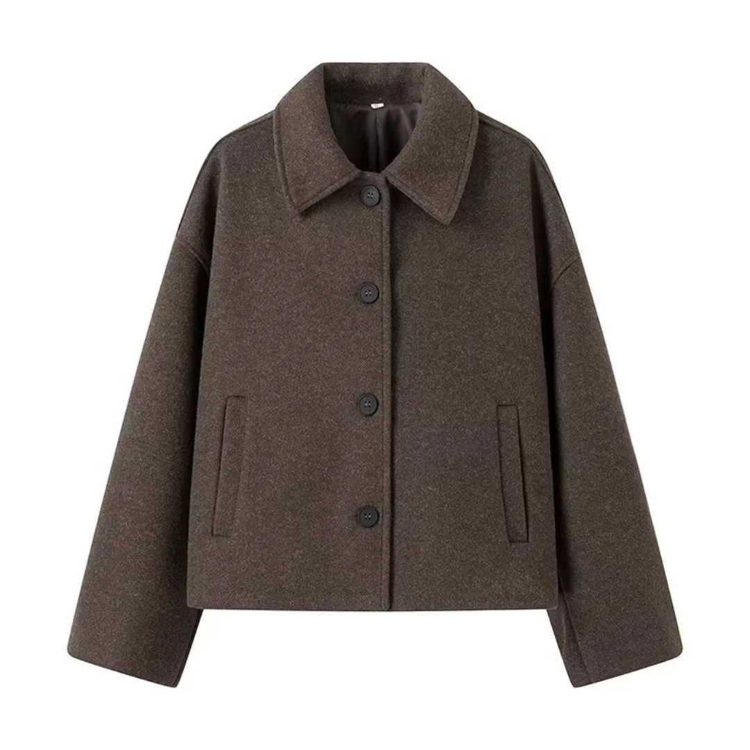 Damen Kurze Strickmantel | Langarm