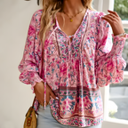 Calliopen | Damen Blümchen Bluse | Moderne