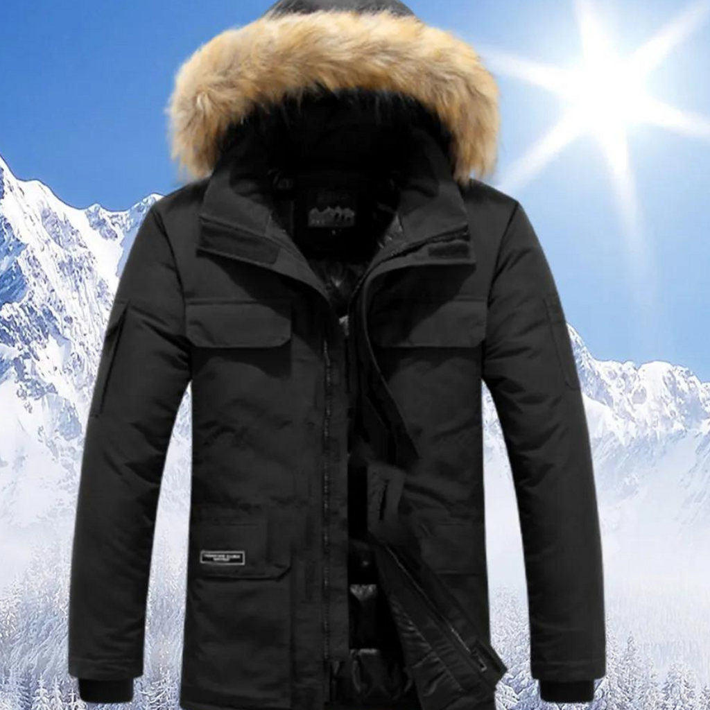 Berndia | Herren Stylischer Winter Parka Jacke | Warm