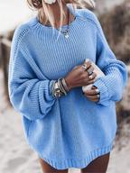 Evien | Lässig Grobstrickpullover Damen | Übergröße