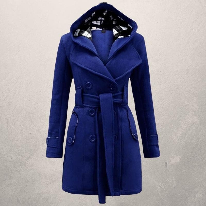 Warme Langer Wintermantel Damen | Taillengürtel