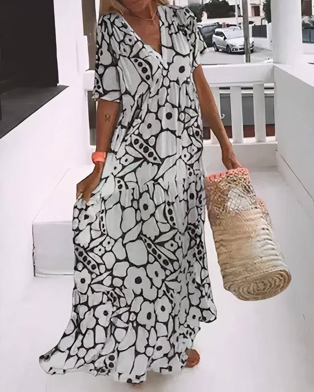 Damen Lässig Locker Passform Ibiza Kleid | | Maxi