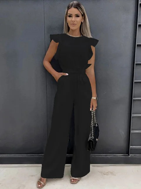 Otelia | Moderner Overall mit weiten Beinen