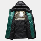 Herren winddichte Winter-Pufferjacke | Kapuze