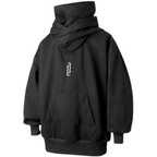 Herren Übergroßer Doppelhals Kapuzenpulli | Bequem
