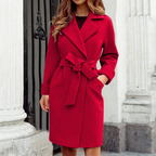 Karena | Damen Winter Lang Trench Mantel | Warm