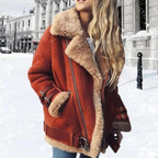 Lizenam | Damen Übergroße Warme Jacke | Winter