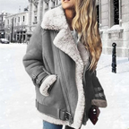 Lizenam | Damen Übergroße Warme Jacke | Winter