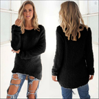 Damen Strick Warm Rundhalsausschnitt Pullover | Winter