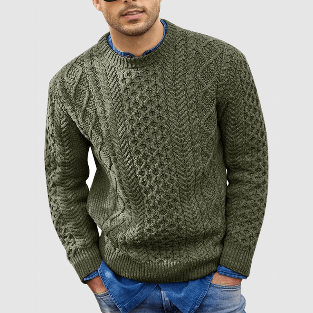Herren Strick Langarm Pullover | Warm