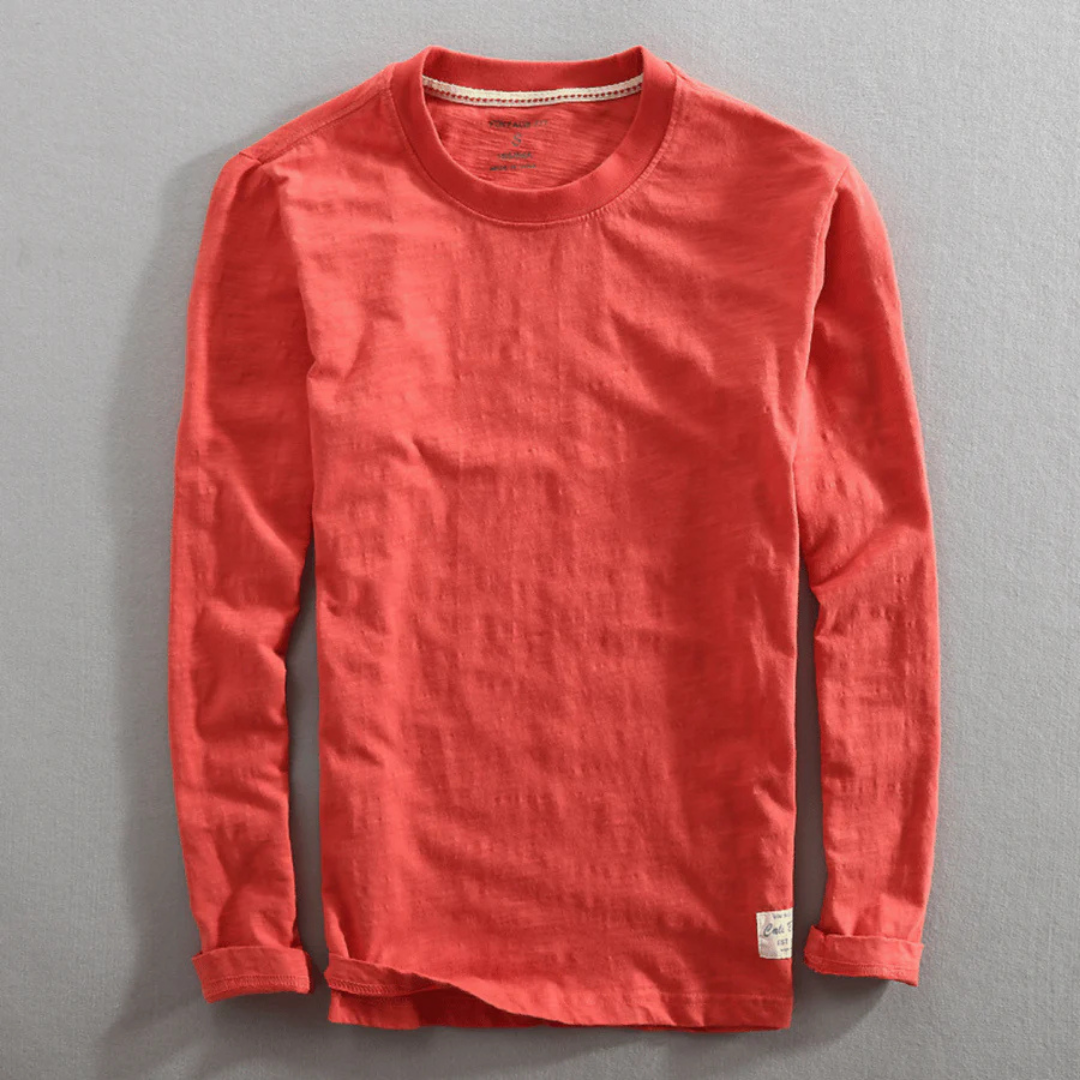 Herren Langarm T-Shirt | Rundhalsausschnitt