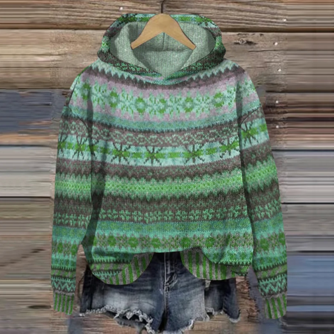 Cordila | Vintage Norweger Hoodie Damen | Lässig