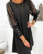 Jaromira | Schwarz Festliches Kleid Damen | Lang