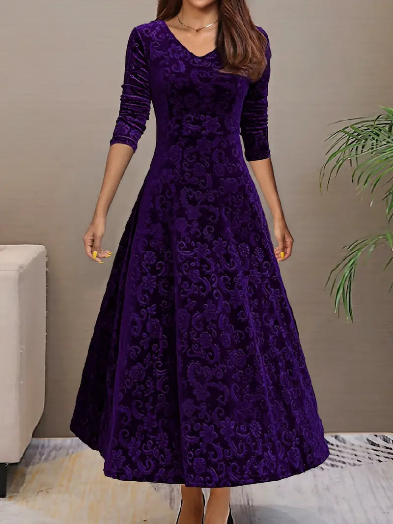 Sophiena | Festliches Langes Abendkleid Damen | Langarm