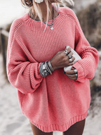 Evien | Lässig Grobstrickpullover Damen | Übergröße
