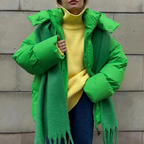 Stellianet | Damen Puffer Kapuzenjacke | Übergroß