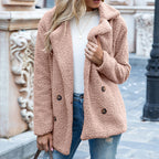 Moderne Damen-Teddy-Mantel | Langarm