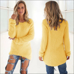 Damen Strick Warm Rundhalsausschnitt Pullover | Winter
