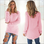 Damen Strick Warm Rundhalsausschnitt Pullover | Winter
