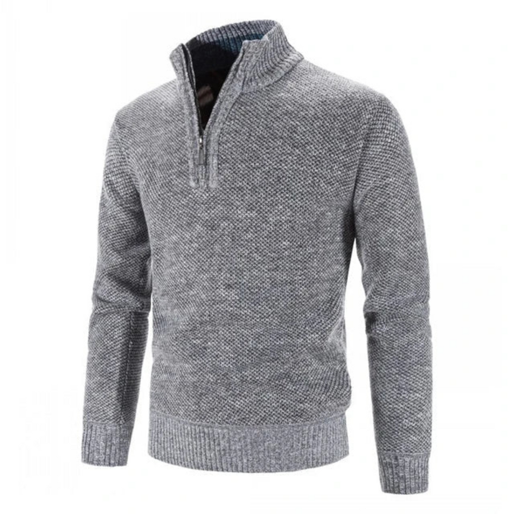 Heinzan | Herren Warmer Pullover | Halber Reißverschluss 