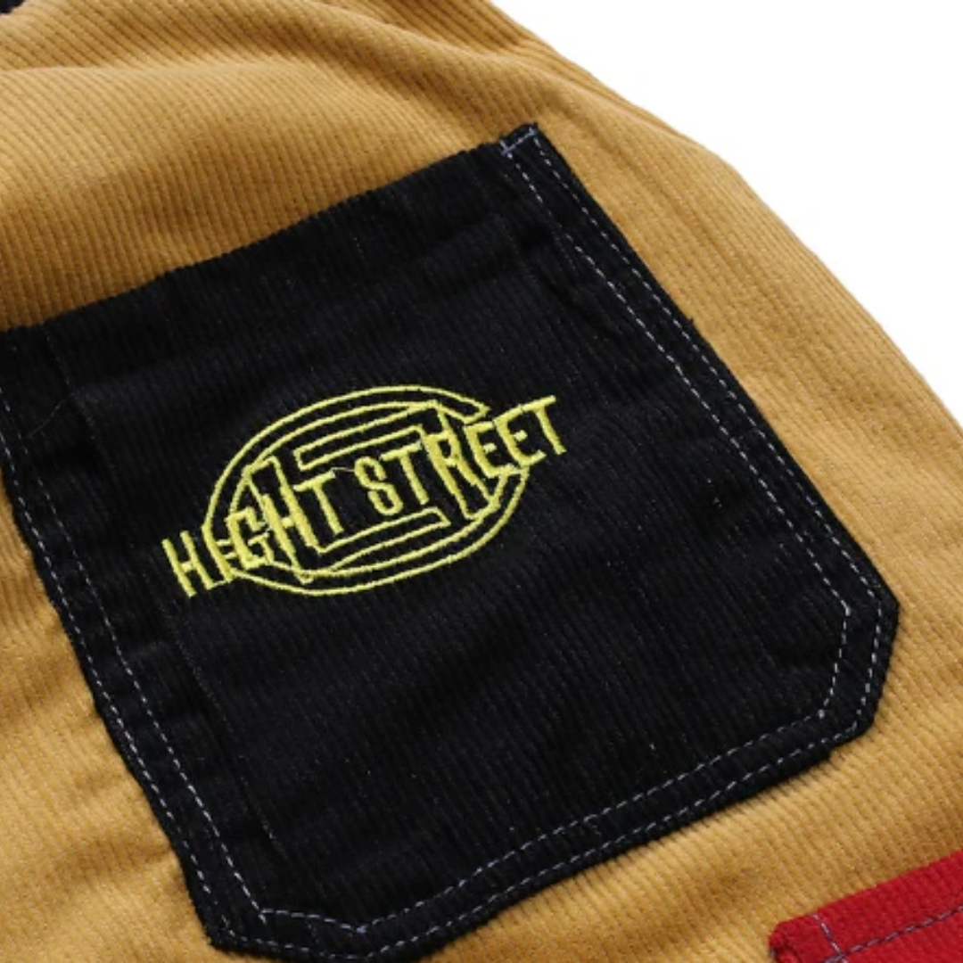 Herren Vintage Patchwork Cargohose | Mehrfachtasche