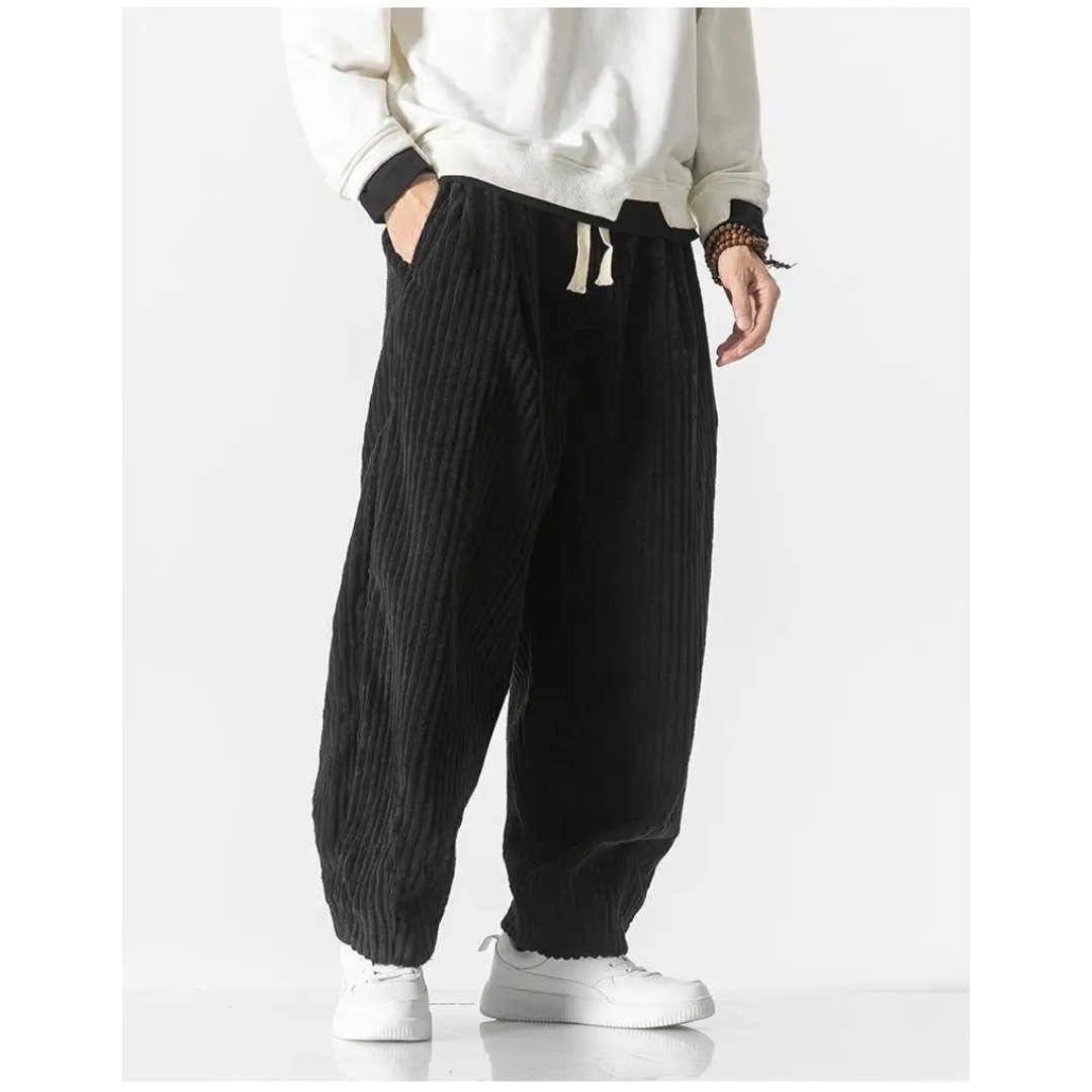 Herren Kordelzug Entspannte Passform Hose | Elastische Manschette