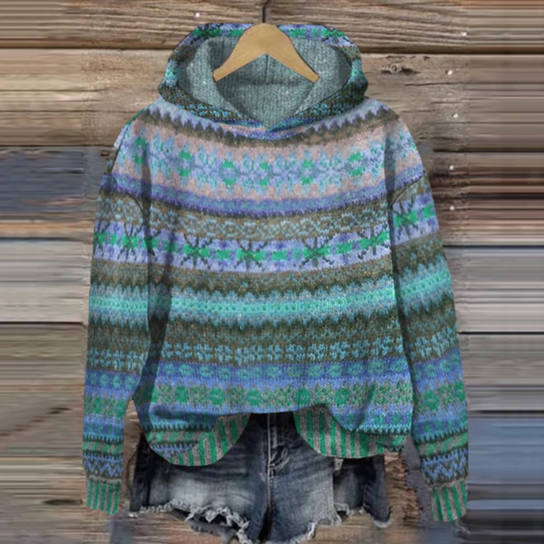 Cordila | Vintage Norweger Hoodie Damen | Lässig