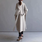 Nadjain | Damen Warmer Trenchmantel | Langarm