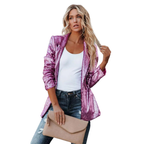 Damen Pailletten Langarm Blazer | Moderne