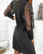 Jaromira | Schwarz Festliches Kleid Damen | Lang