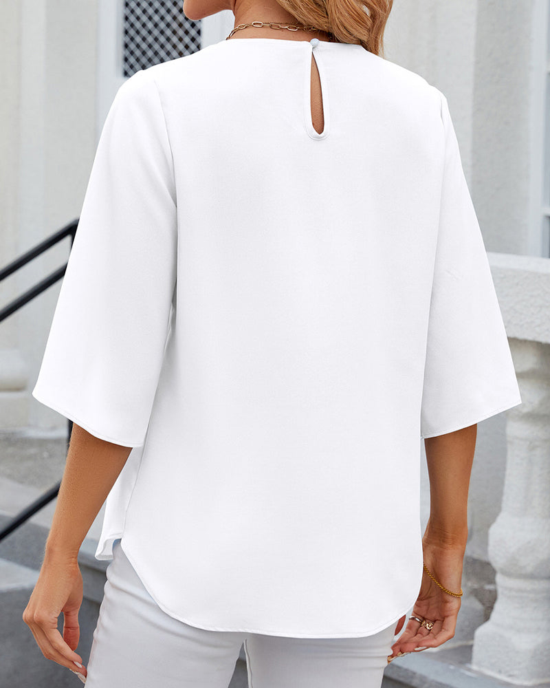 Lidia | Modernes Halbarm-Top für Damen