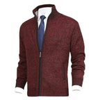 Herren Reißverschluss Winter Strickjacke | Langarm